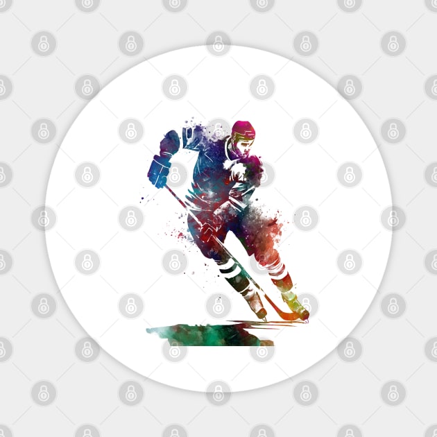 hockey player #hockey #sport Magnet by JBJart